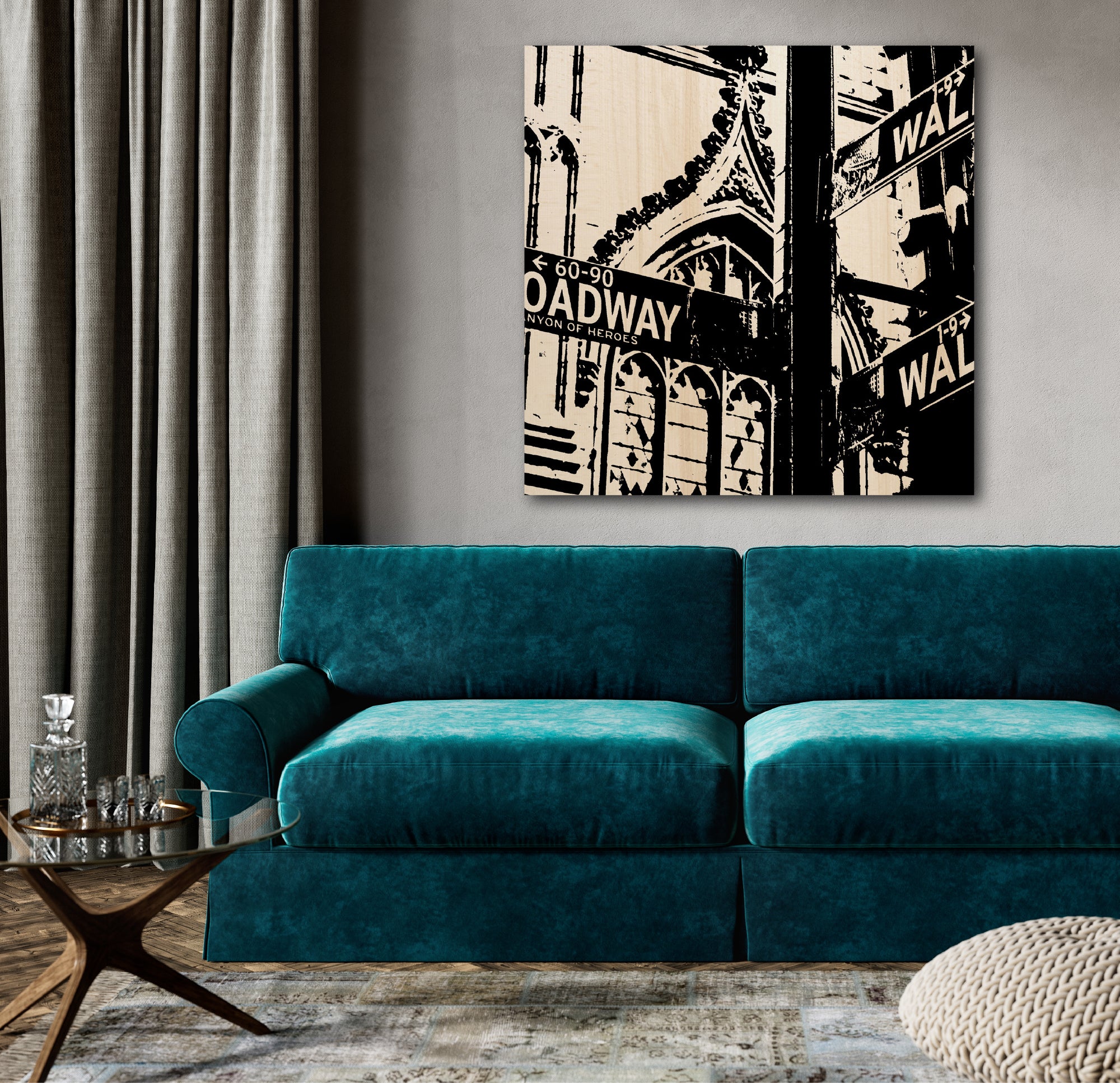 NYC Street - Gallery-Wrapped Canvas Wall Art