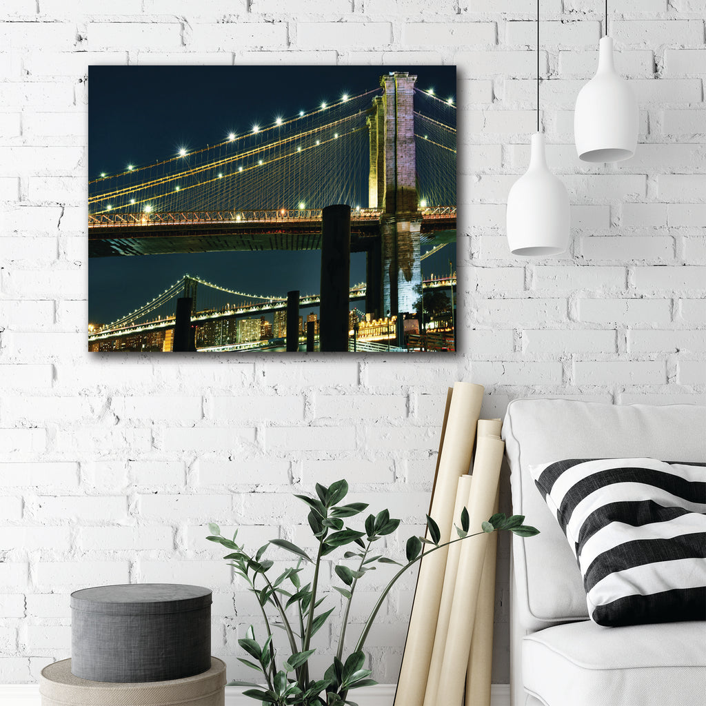 New York at Night IV - Gallery-Wrapped Canvas Wall Art