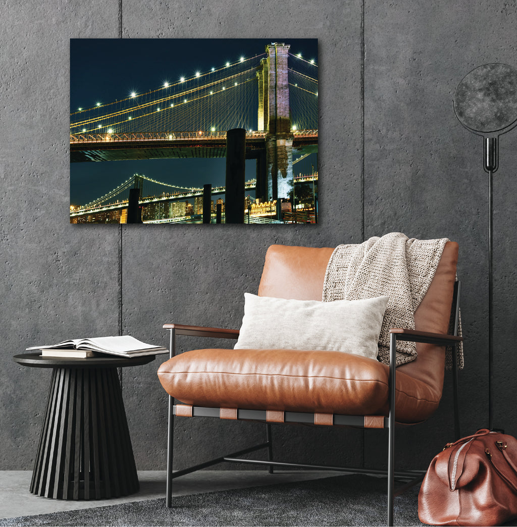 New York at Night IV - Gallery-Wrapped Canvas Wall Art