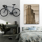 Sepia Brooklyn Bridge - Gallery-Wrapped Canvas Wall Art