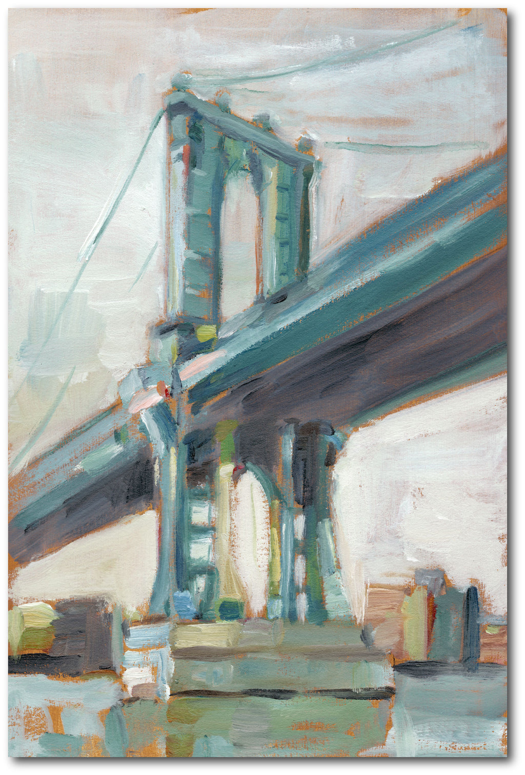 Contemporary Bridge I - Gallery-Wrapped Canvas Wall Art