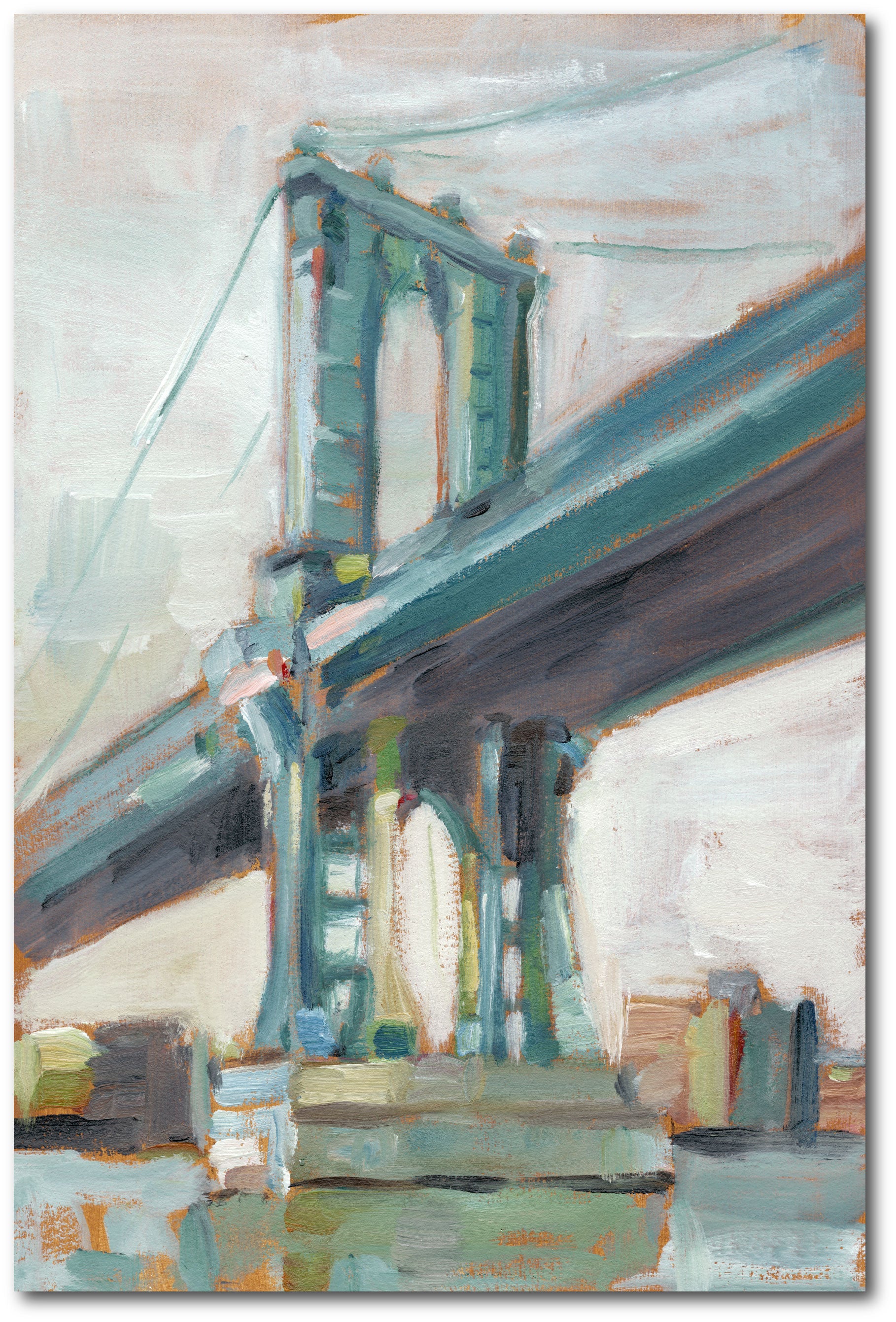 Contemporary Bridge I - Gallery-Wrapped Canvas Wall Art