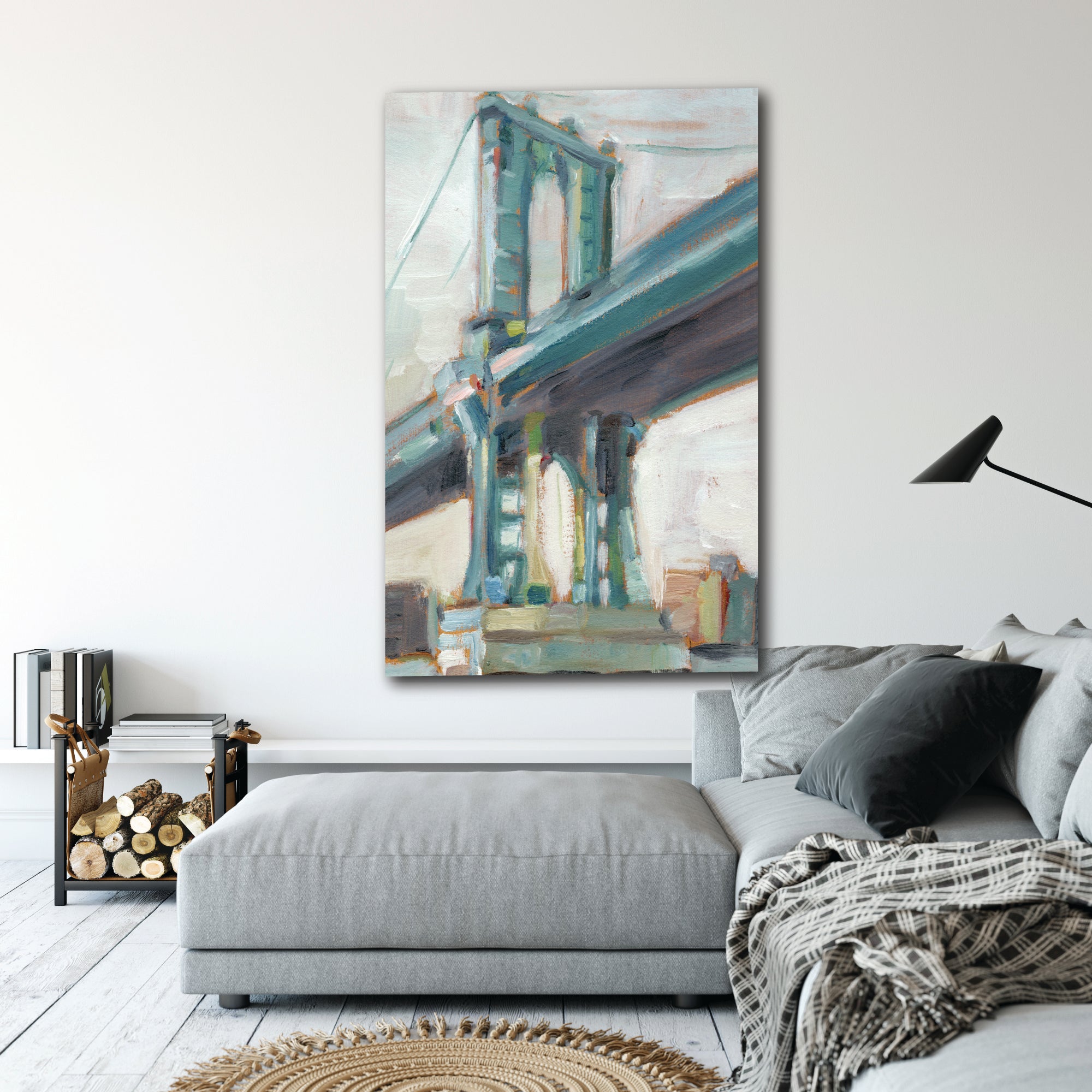 Contemporary Bridge I - Gallery-Wrapped Canvas Wall Art