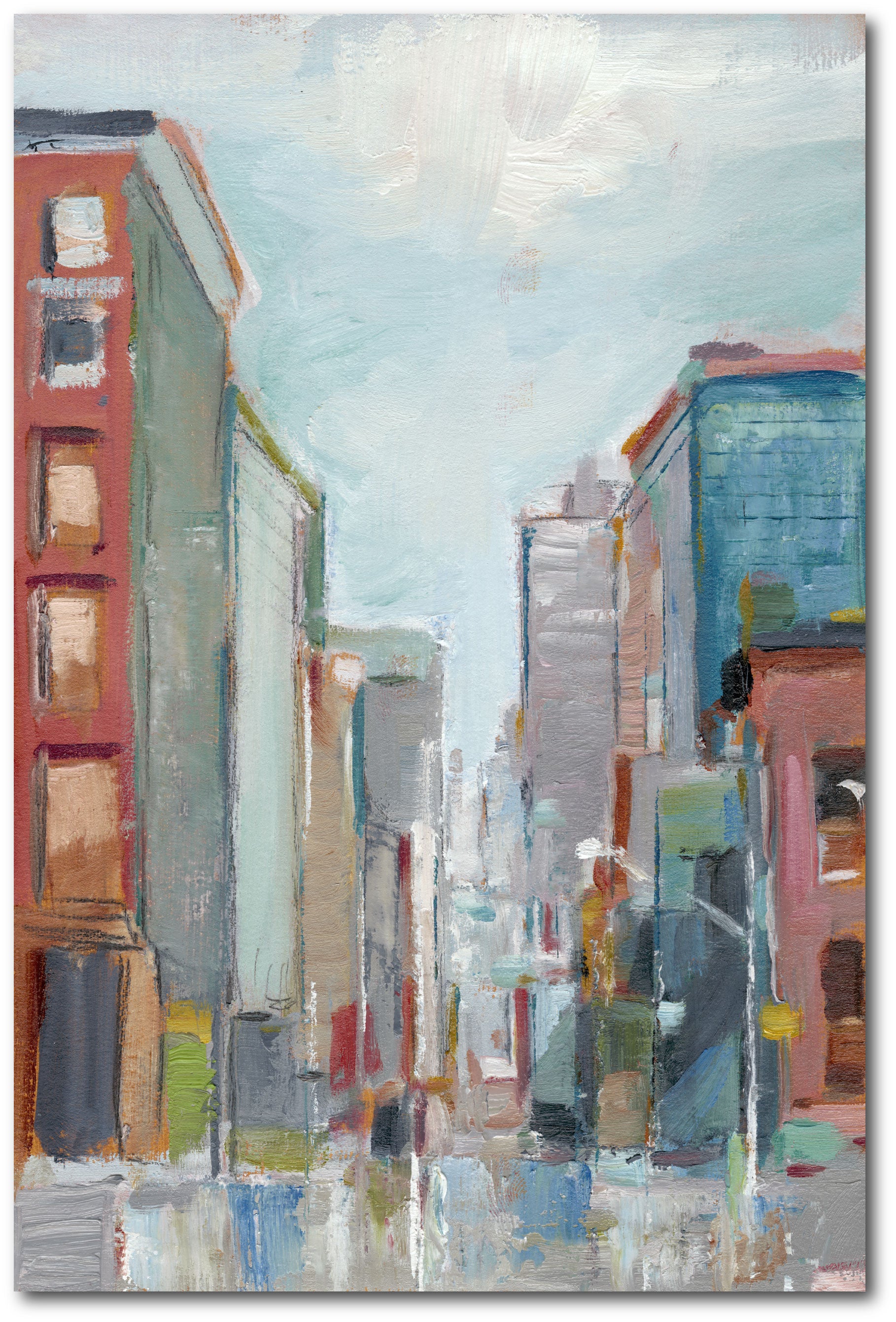 Downtown Contemporary II - Gallery-Wrapped Canvas Wall Art