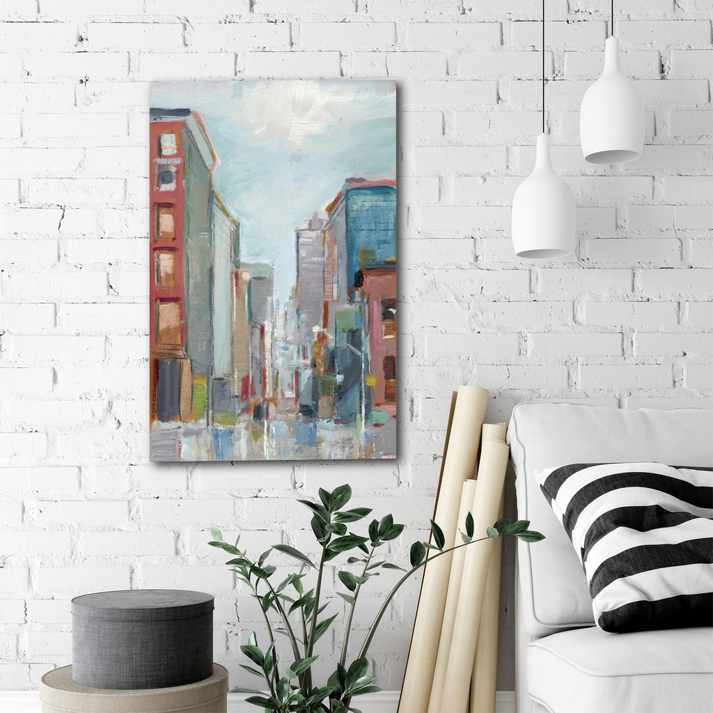 Downtown Contemporary II - Gallery-Wrapped Canvas Wall Art