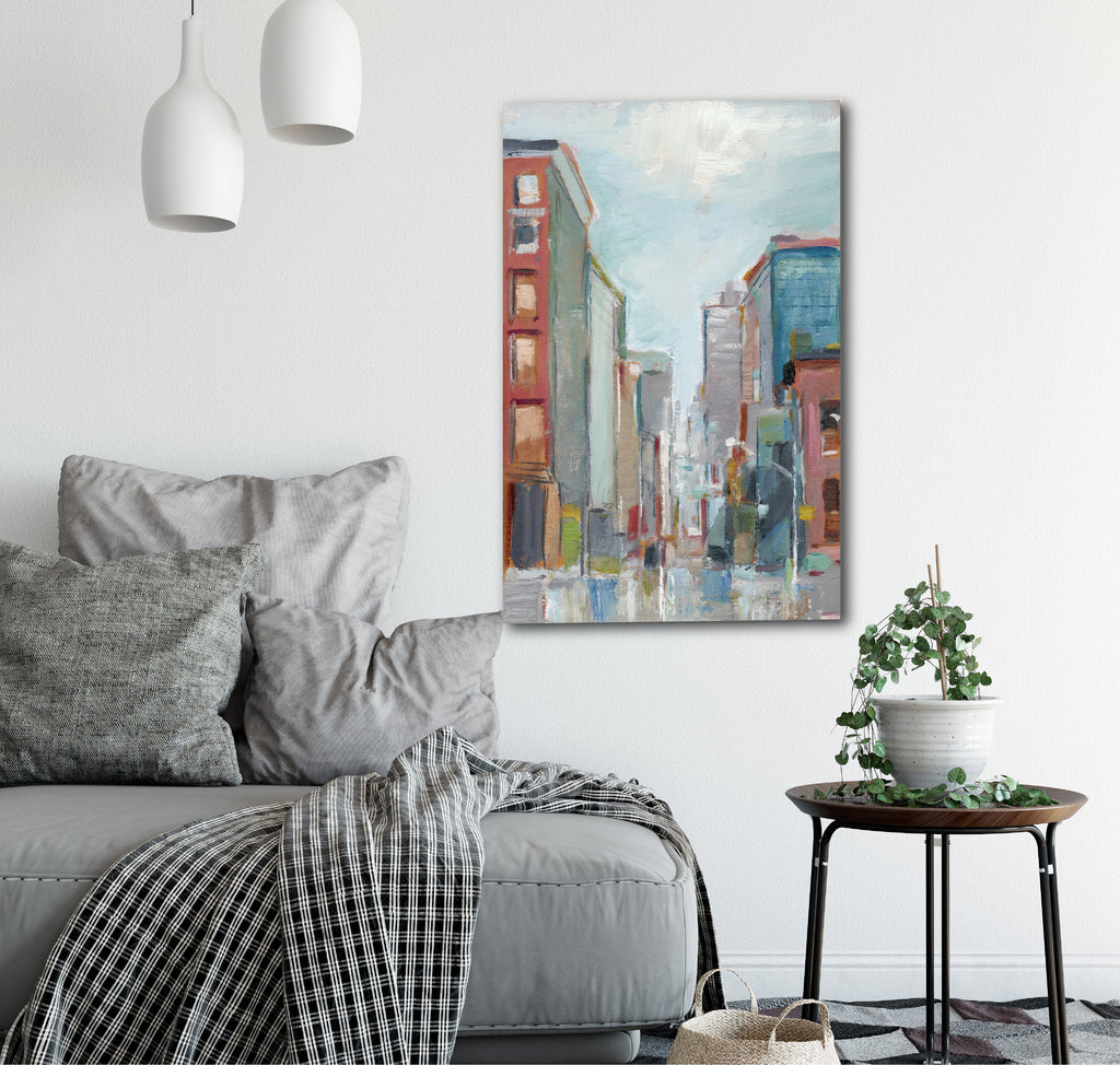 Downtown Contemporary II - Gallery-Wrapped Canvas Wall Art