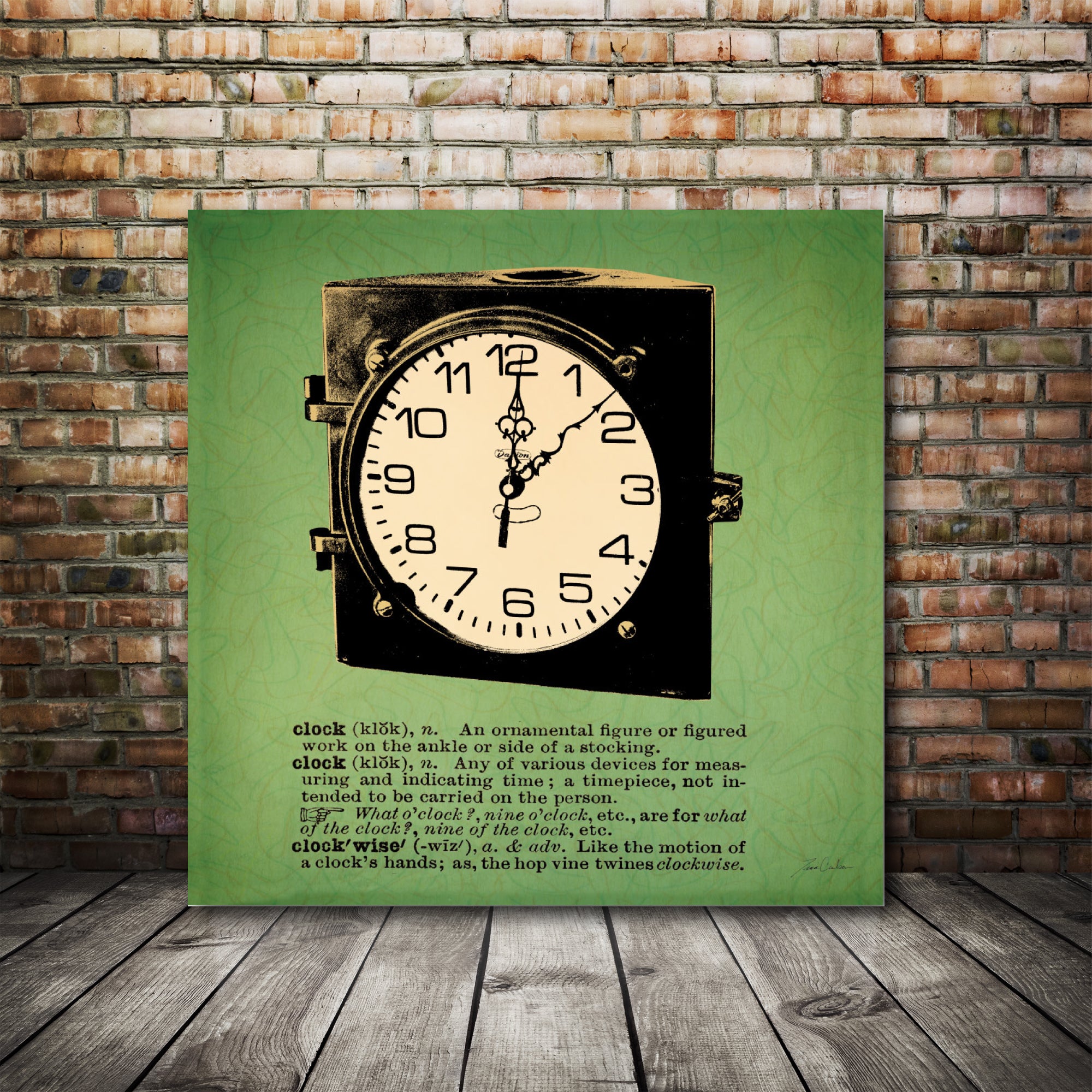 RetroTime - Gallery-Wrapped Canvas Wall Art