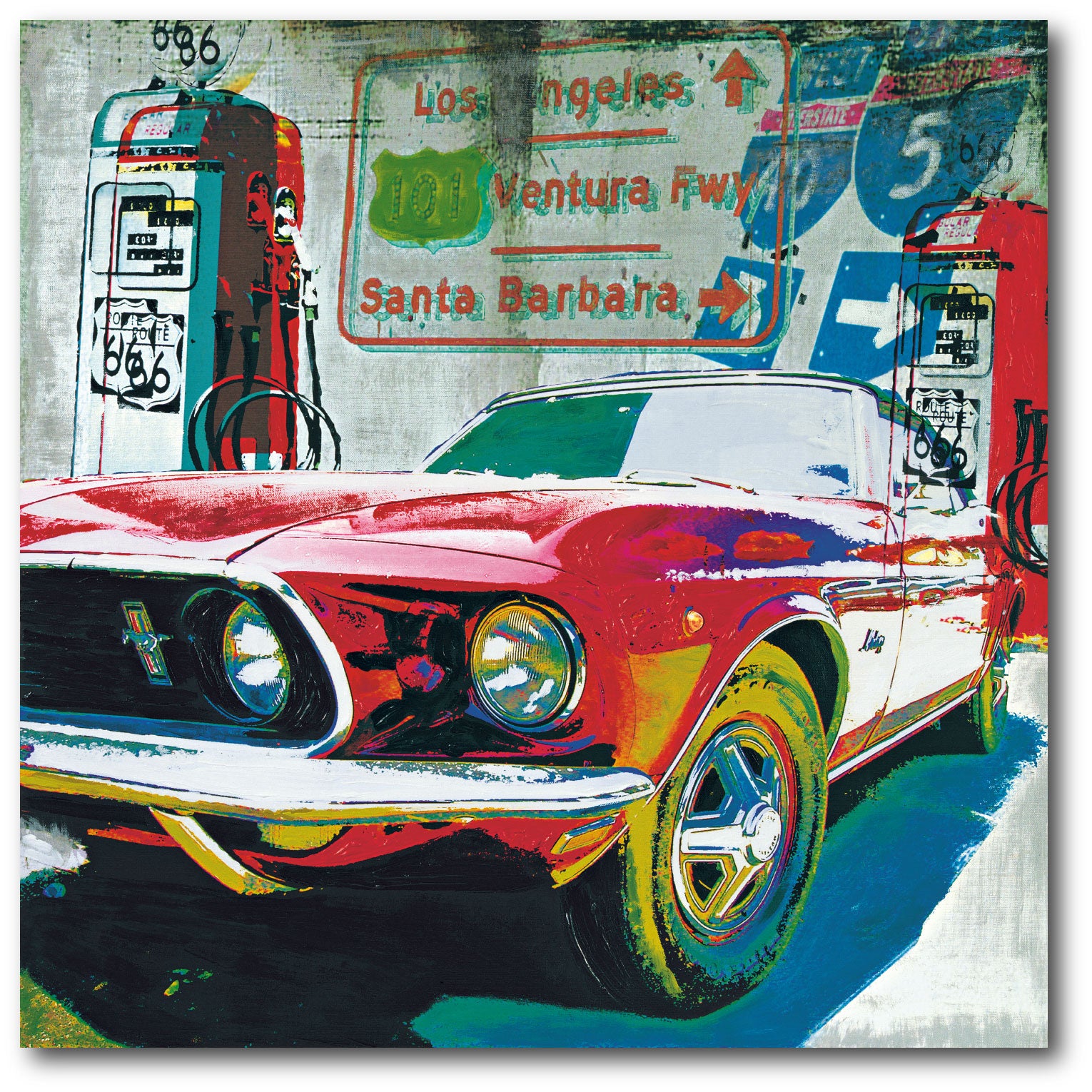 Ventura Freeway - Gallery-Wrapped Canvas Wall Art