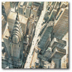 Aerial View of Chrysler Bldg - Gallery-Wrapped Canvas Wall Art