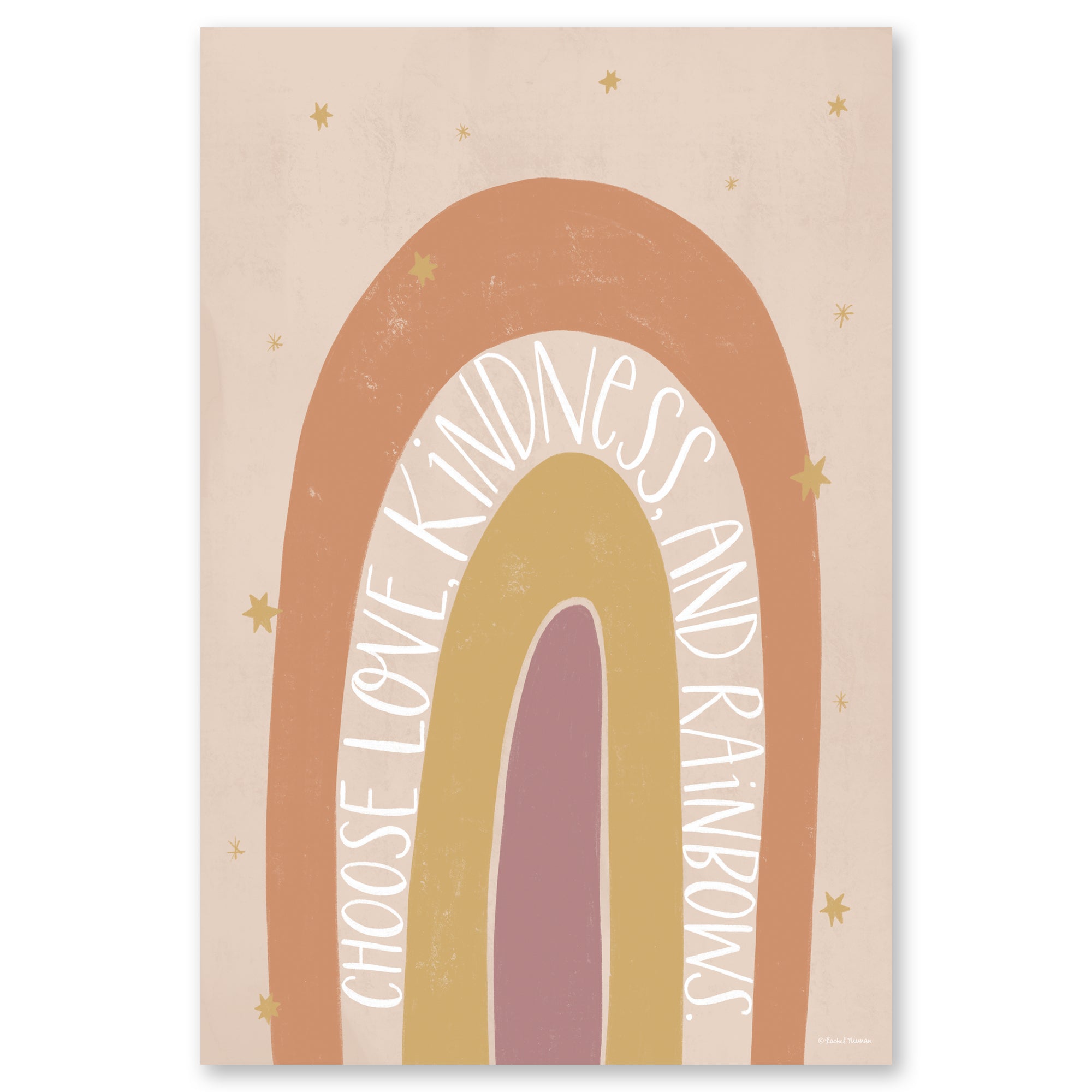 Choose Love, Kindness and Rainbows II - Gallery-Wrapped Canvas Wall Art