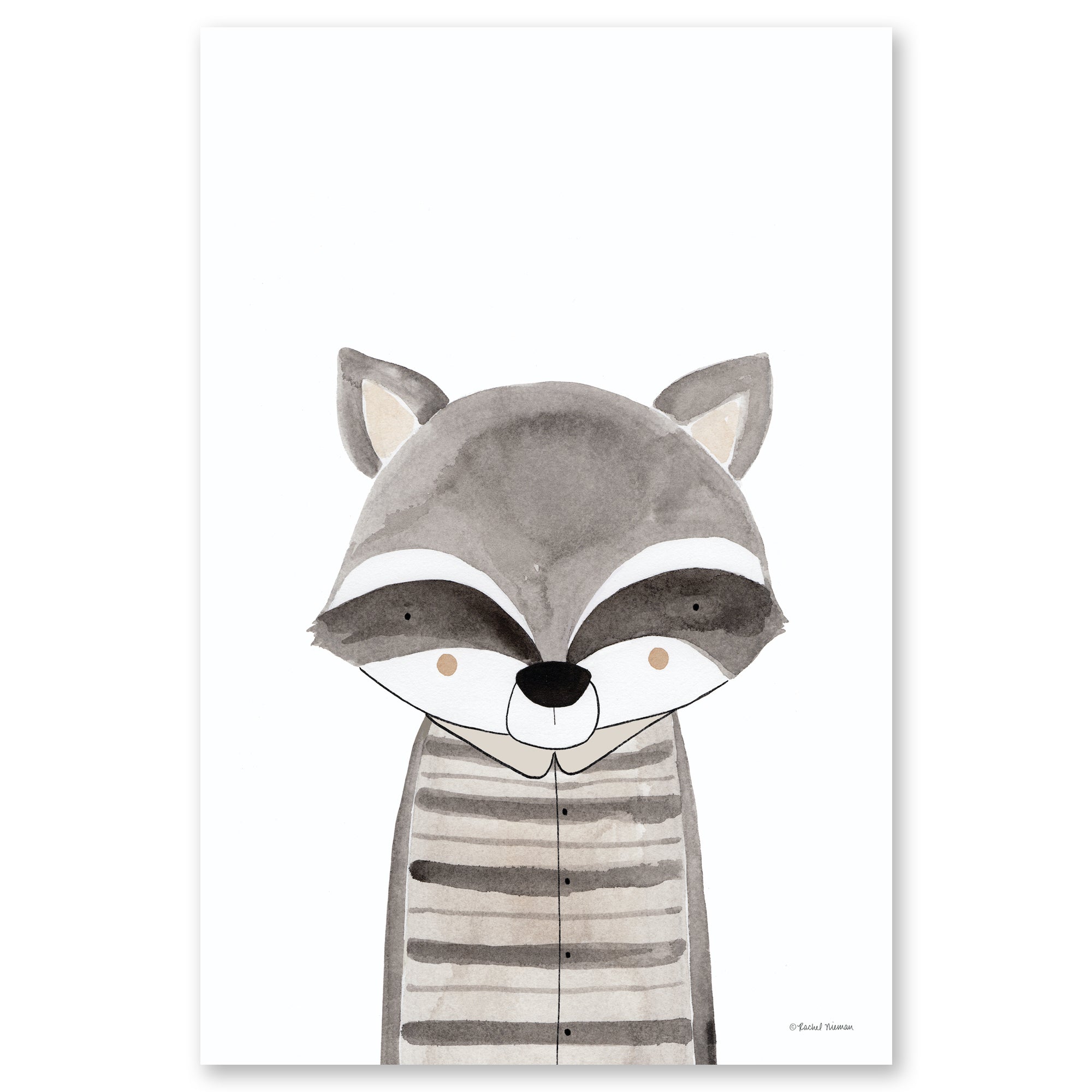 Ryder the Raccoon - Gallery-Wrapped Canvas Wall Art