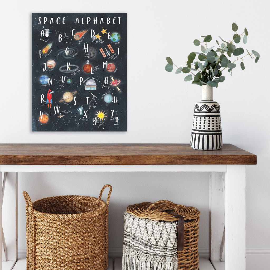 Space Alphabet - Gallery-Wrapped Canvas Wall Art
