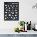 Space Alphabet - Gallery-Wrapped Canvas Wall Art