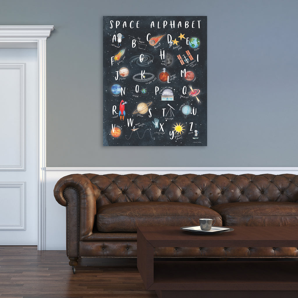 Space Alphabet - Gallery-Wrapped Canvas Wall Art