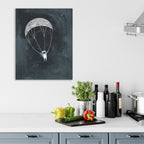 Moon Man Parachute - Gallery-Wrapped Canvas Wall Art