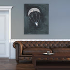 Moon Man Parachute - Gallery-Wrapped Canvas Wall Art