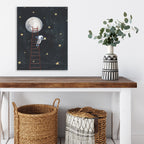 Moon Man Reach for the Stars - Gallery-Wrapped Canvas Wall Art