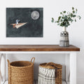 Moon Man Always Explore - Gallery-Wrapped Canvas Wall Art