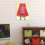 A Super Hero Sleeps Here - Gallery-Wrapped Canvas Wall Art