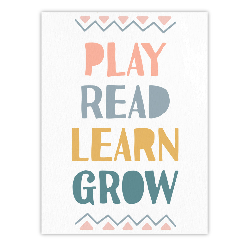 Play Read Learn I - Gallery-Wrapped Canvas Wall Art