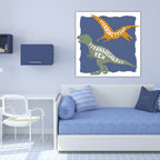 Dino Strong I - Gallery-Wrapped Canvas Wall Art