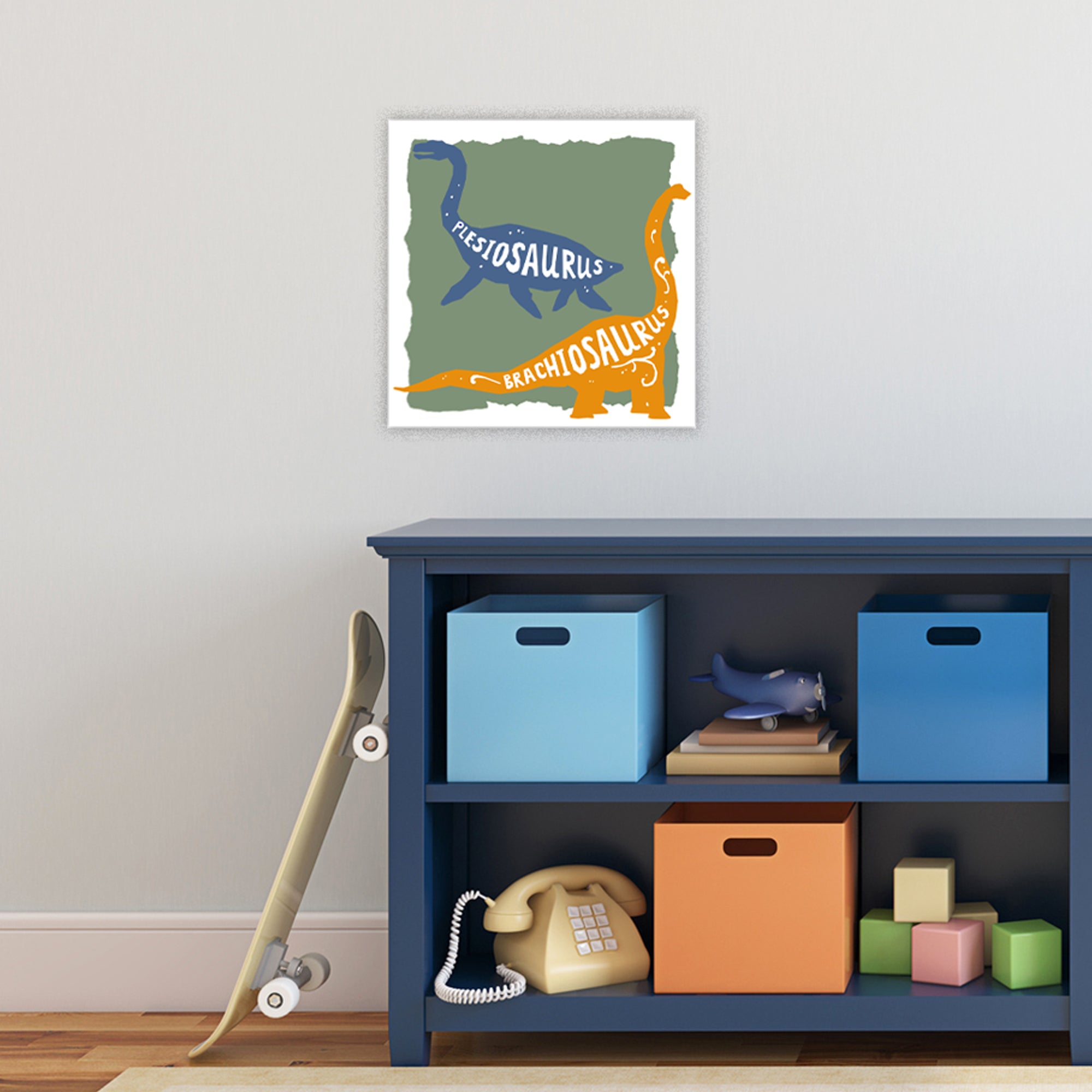 Dino Strong III - Gallery-Wrapped Canvas Wall Art