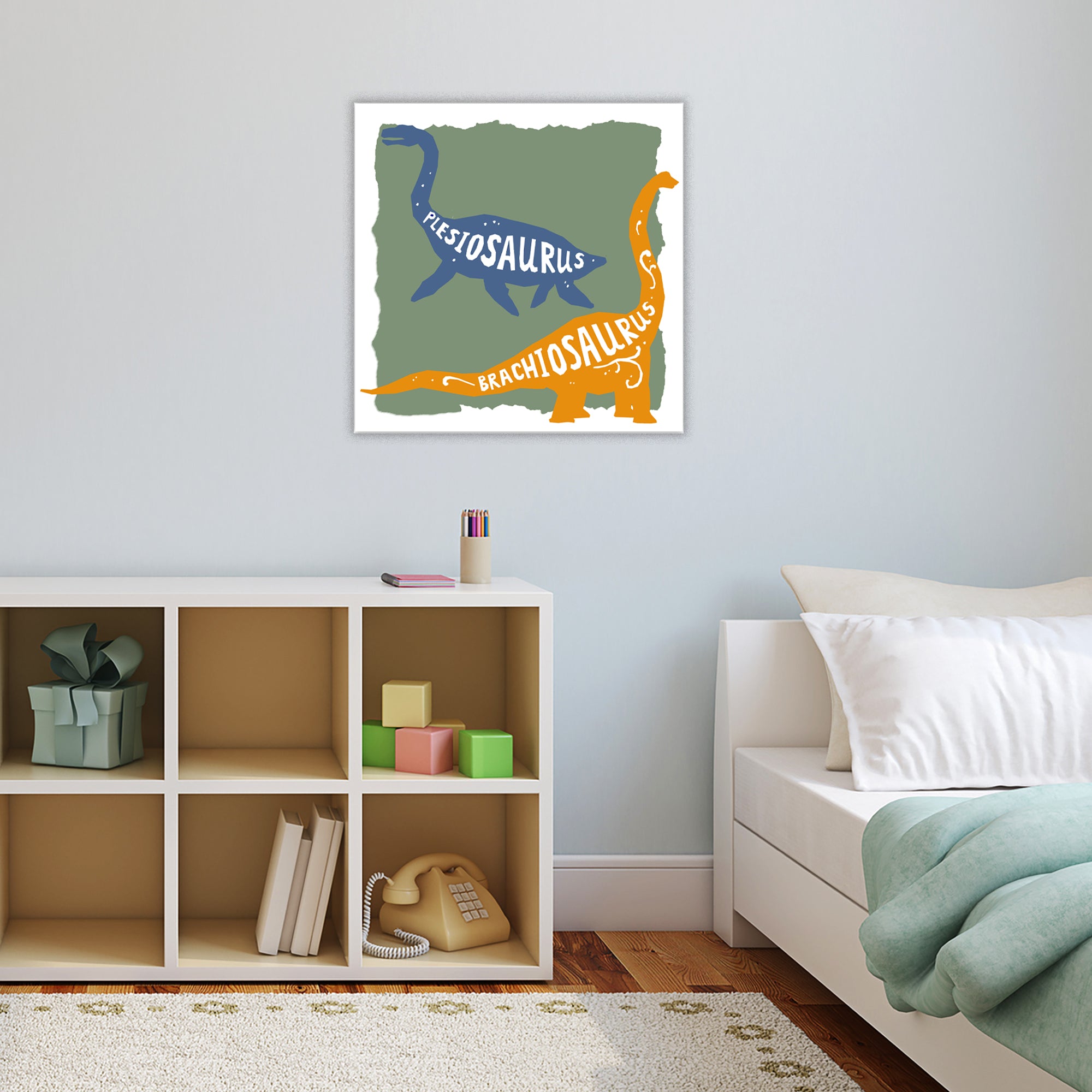 Dino Strong III - Gallery-Wrapped Canvas Wall Art