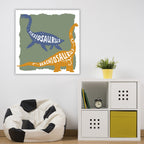 Dino Strong III - Gallery-Wrapped Canvas Wall Art