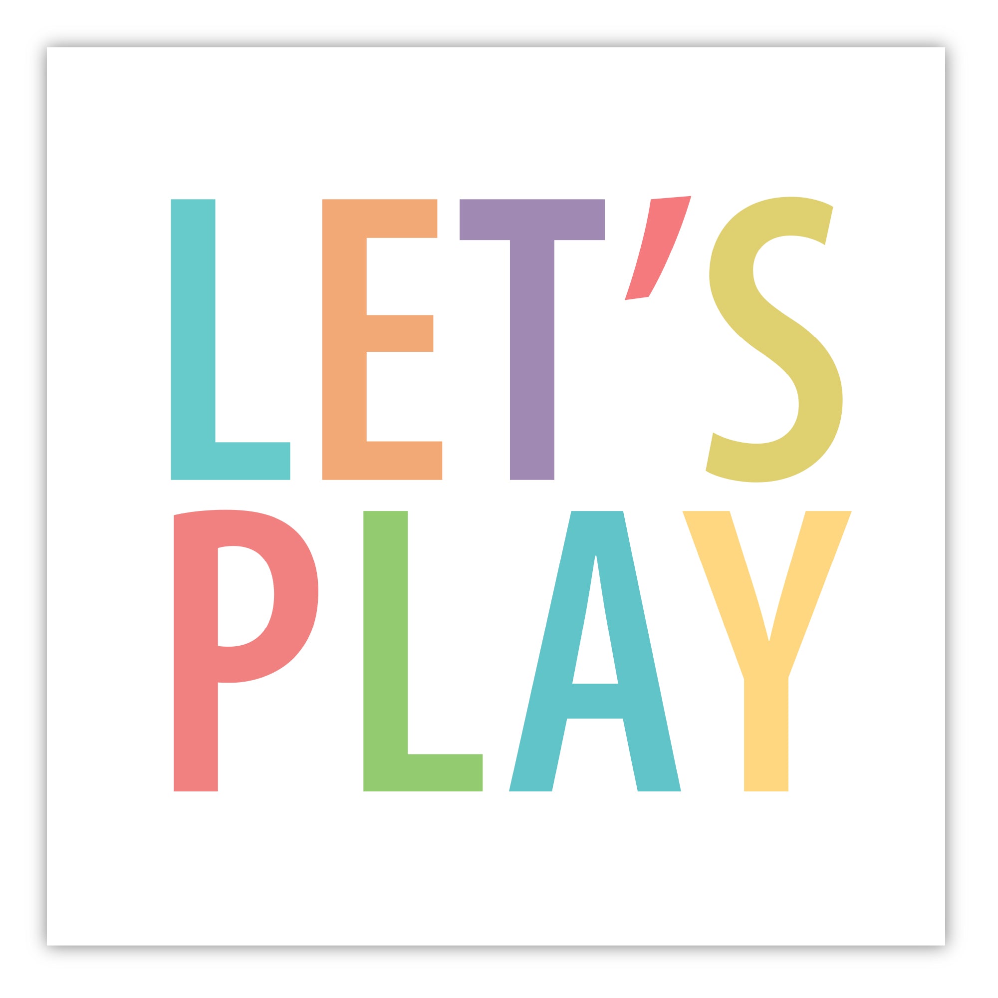 Let's Play - Gallery-Wrapped Canvas Wall Art