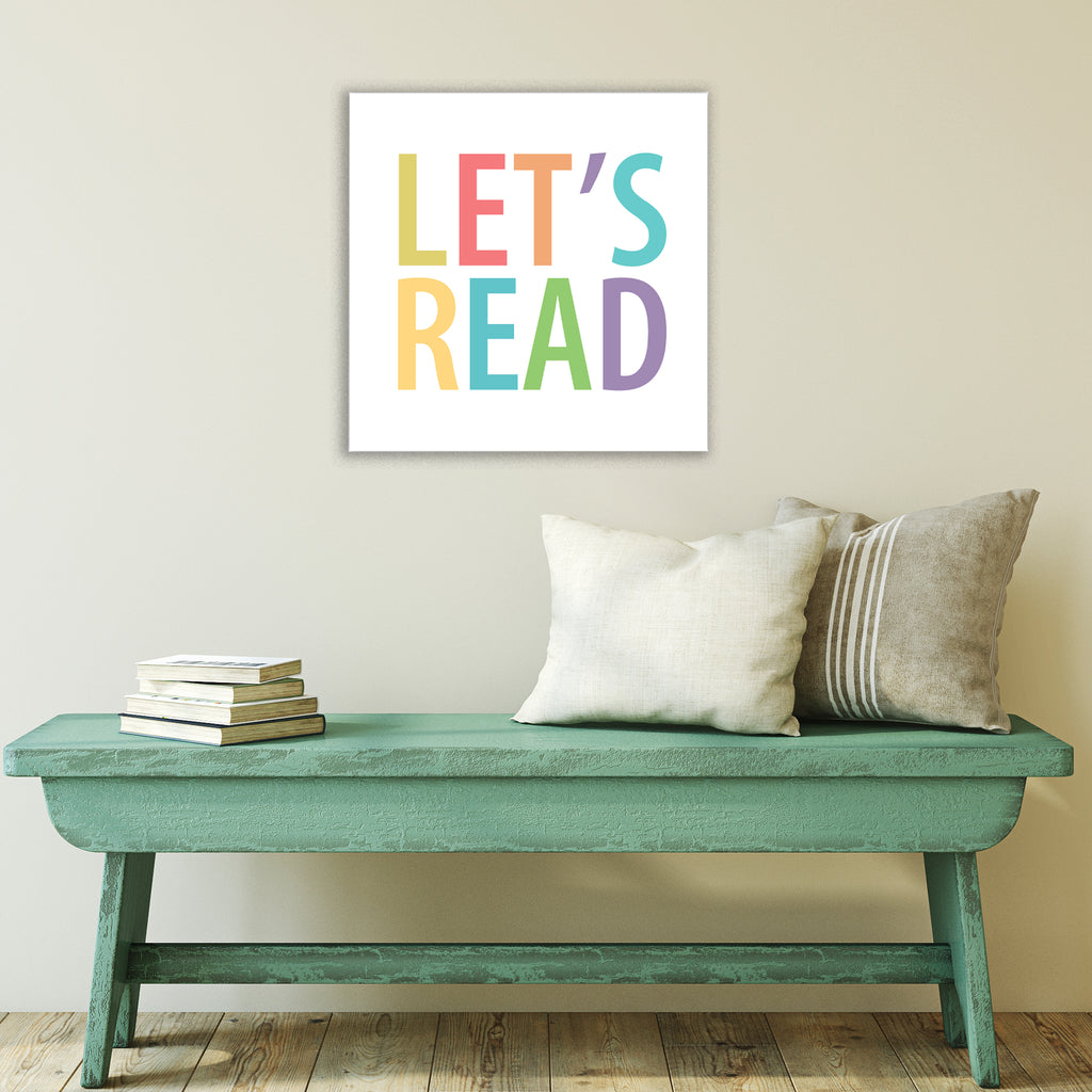 Let's Read - Gallery-Wrapped Canvas Wall Art