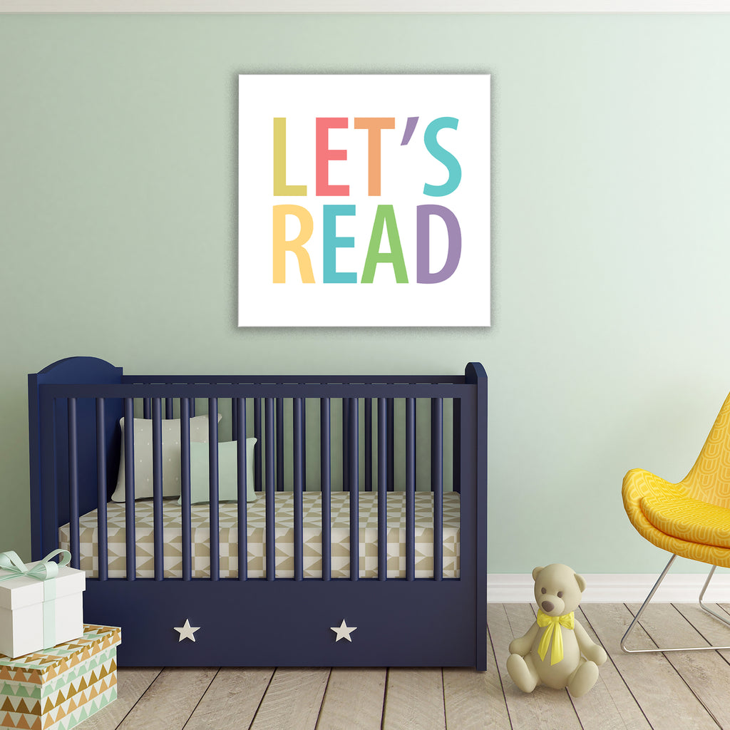 Let's Read - Gallery-Wrapped Canvas Wall Art