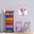 Pink Elephant I - Gallery-Wrapped Canvas Wall Art
