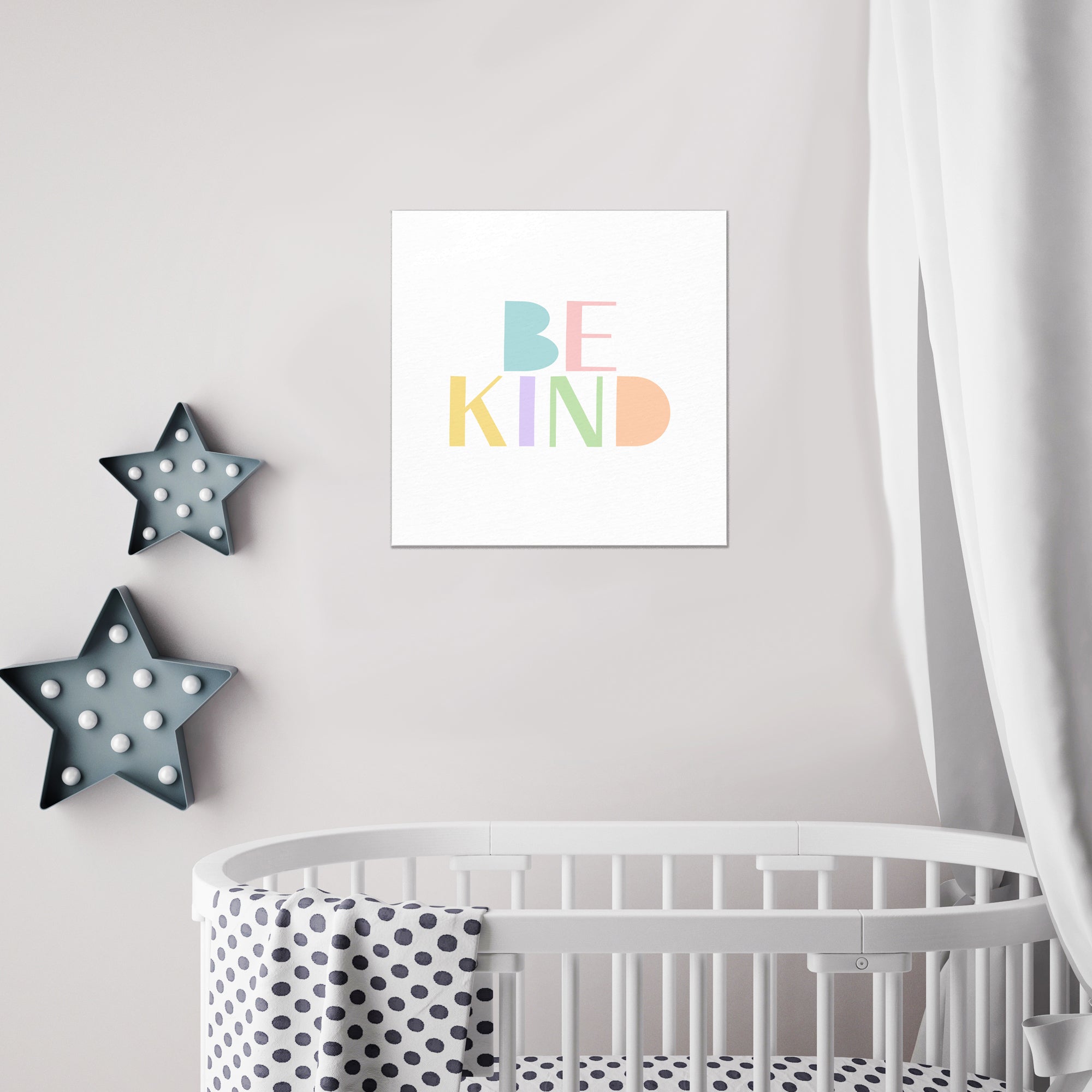 Kind and Brave I - Gallery-Wrapped Canvas Wall Art