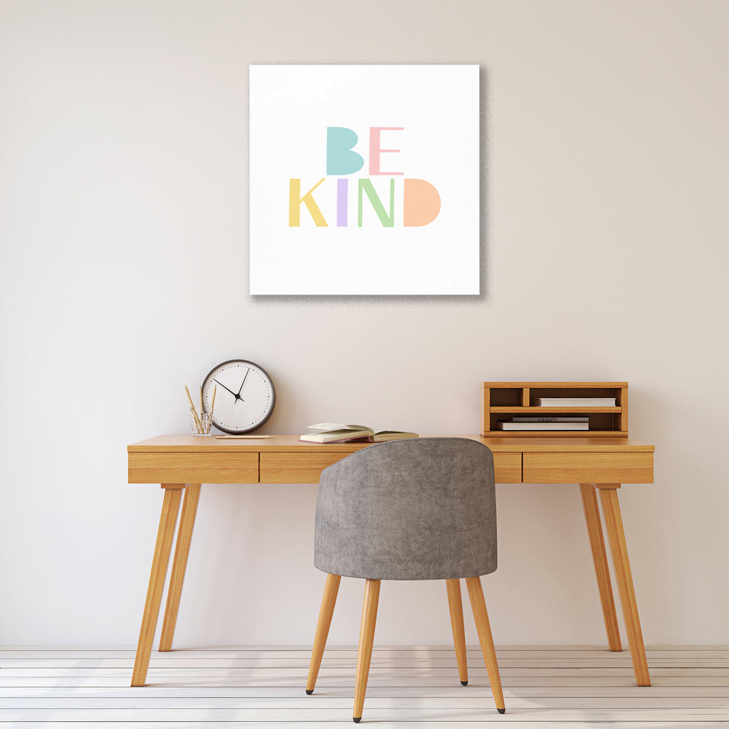 Kind and Brave I - Gallery-Wrapped Canvas Wall Art