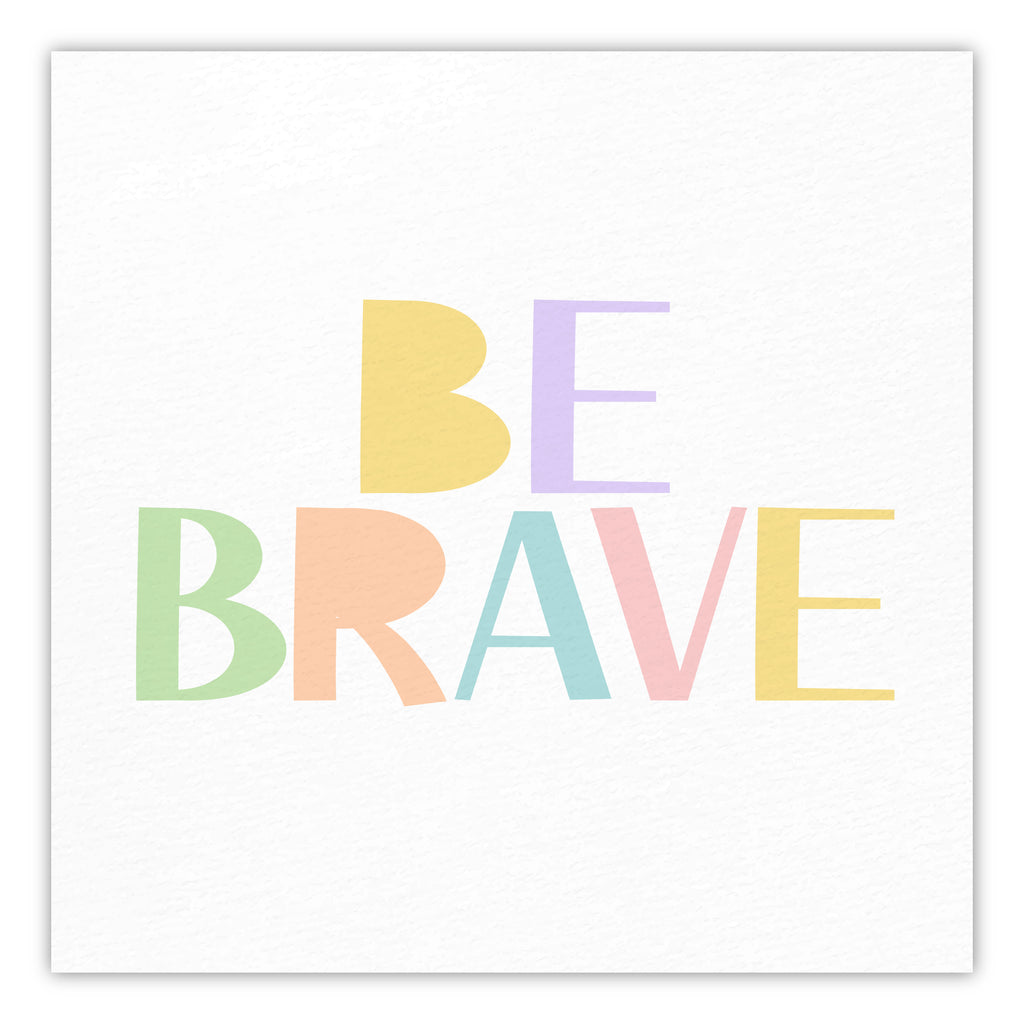 Kind and Brave III - Gallery-Wrapped Canvas Wall Art