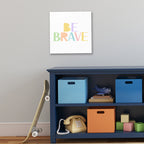 Kind and Brave III - Gallery-Wrapped Canvas Wall Art