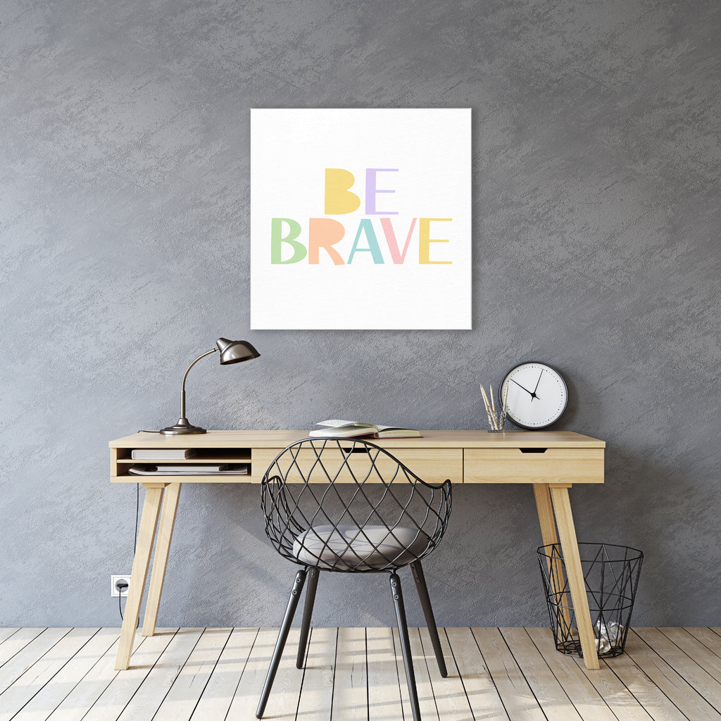 Kind and Brave III - Gallery-Wrapped Canvas Wall Art