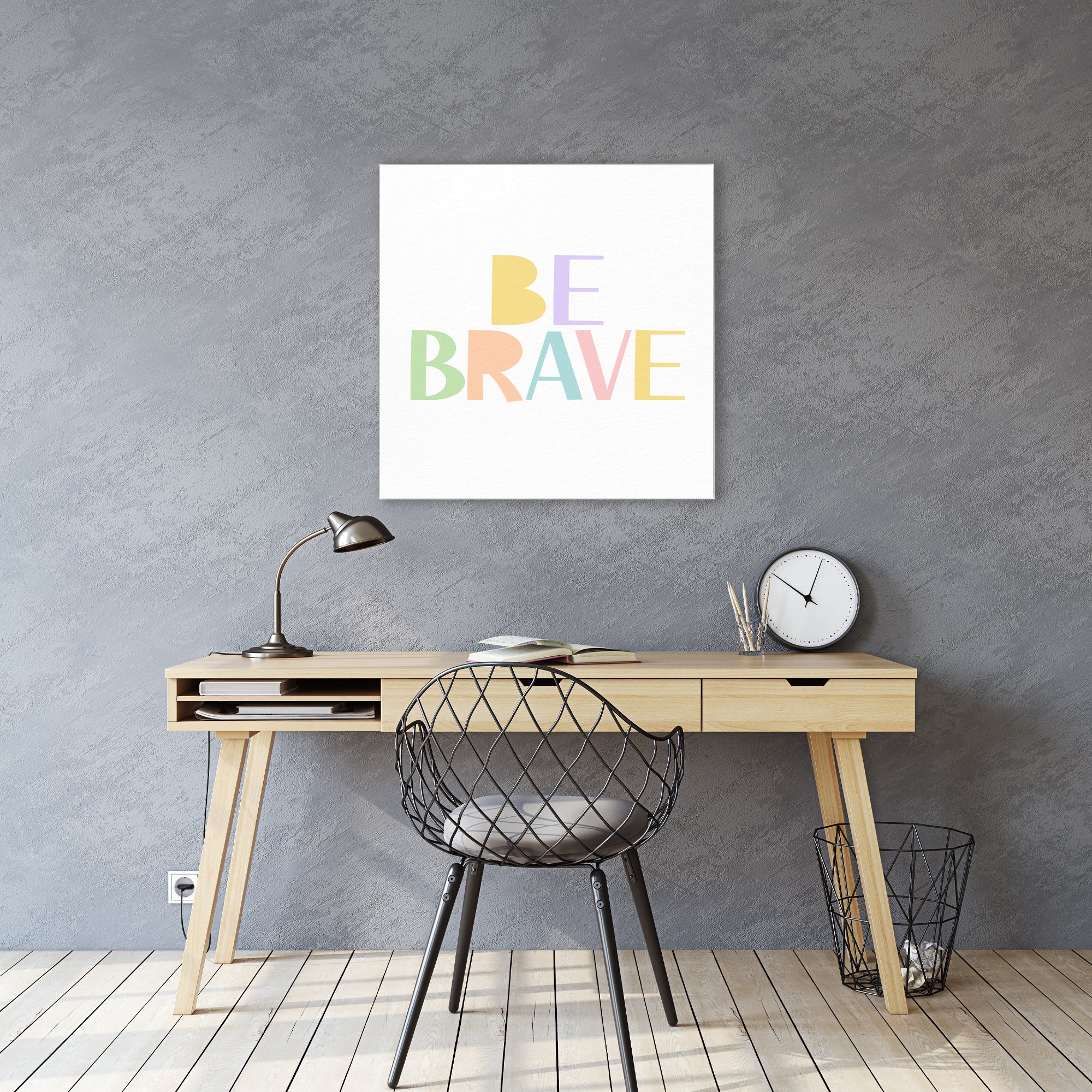 Kind and Brave III - Gallery-Wrapped Canvas Wall Art