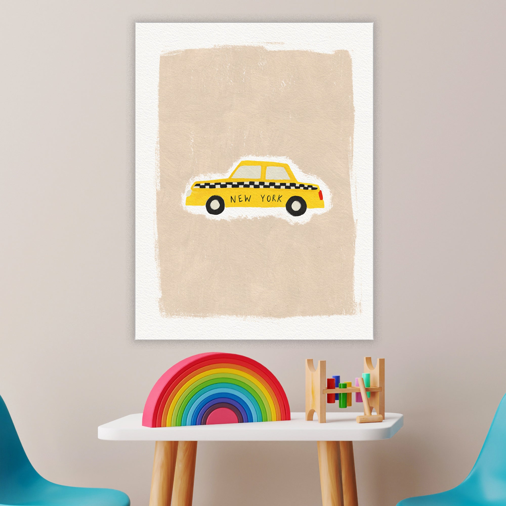 NYC Taxi - Gallery-Wrapped Canvas Wall Art