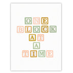 A One Block At A Time - Gallery-Wrapped Canvas Wall Art