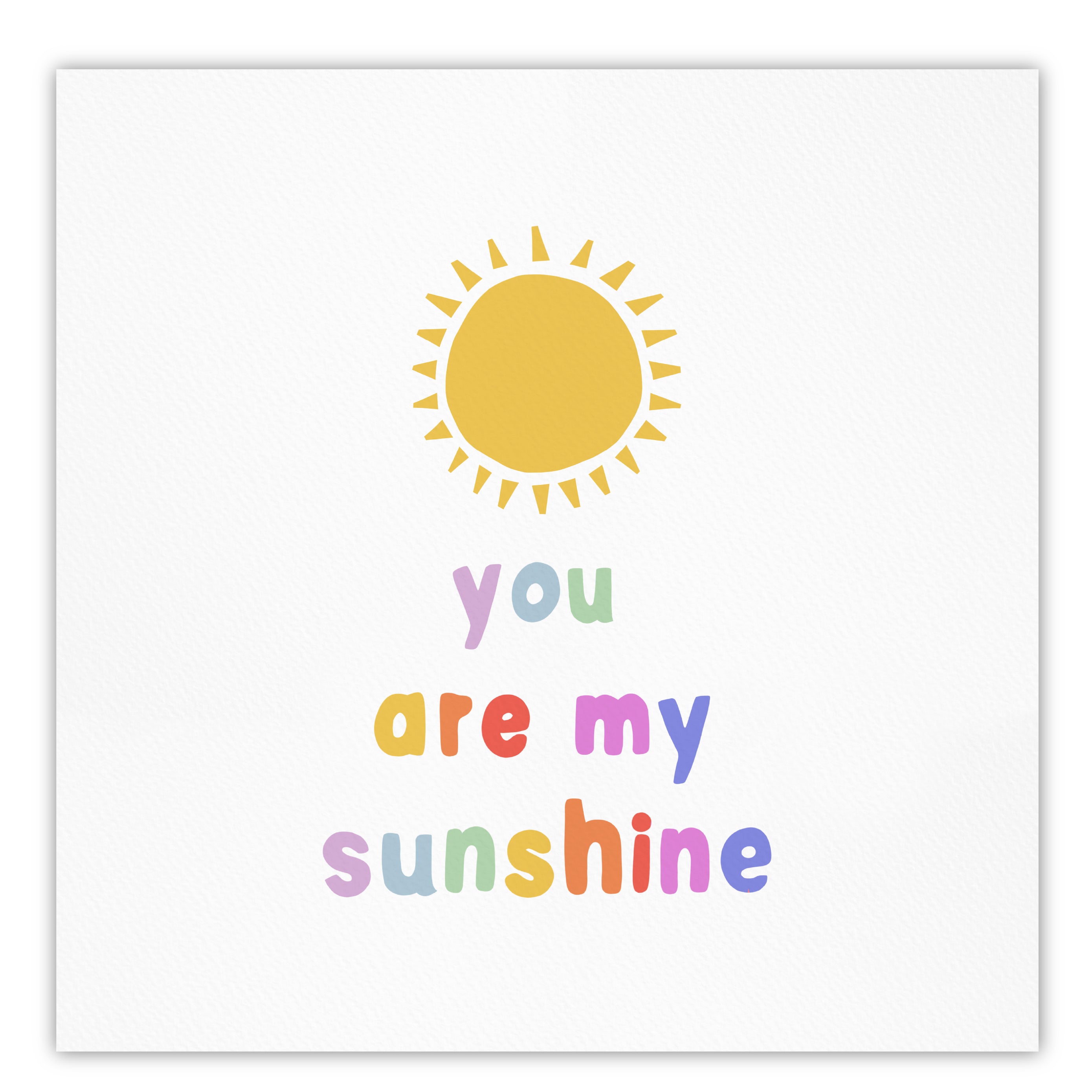 You Are My Sunshine - Gallery-Wrapped Canvas Wall Art