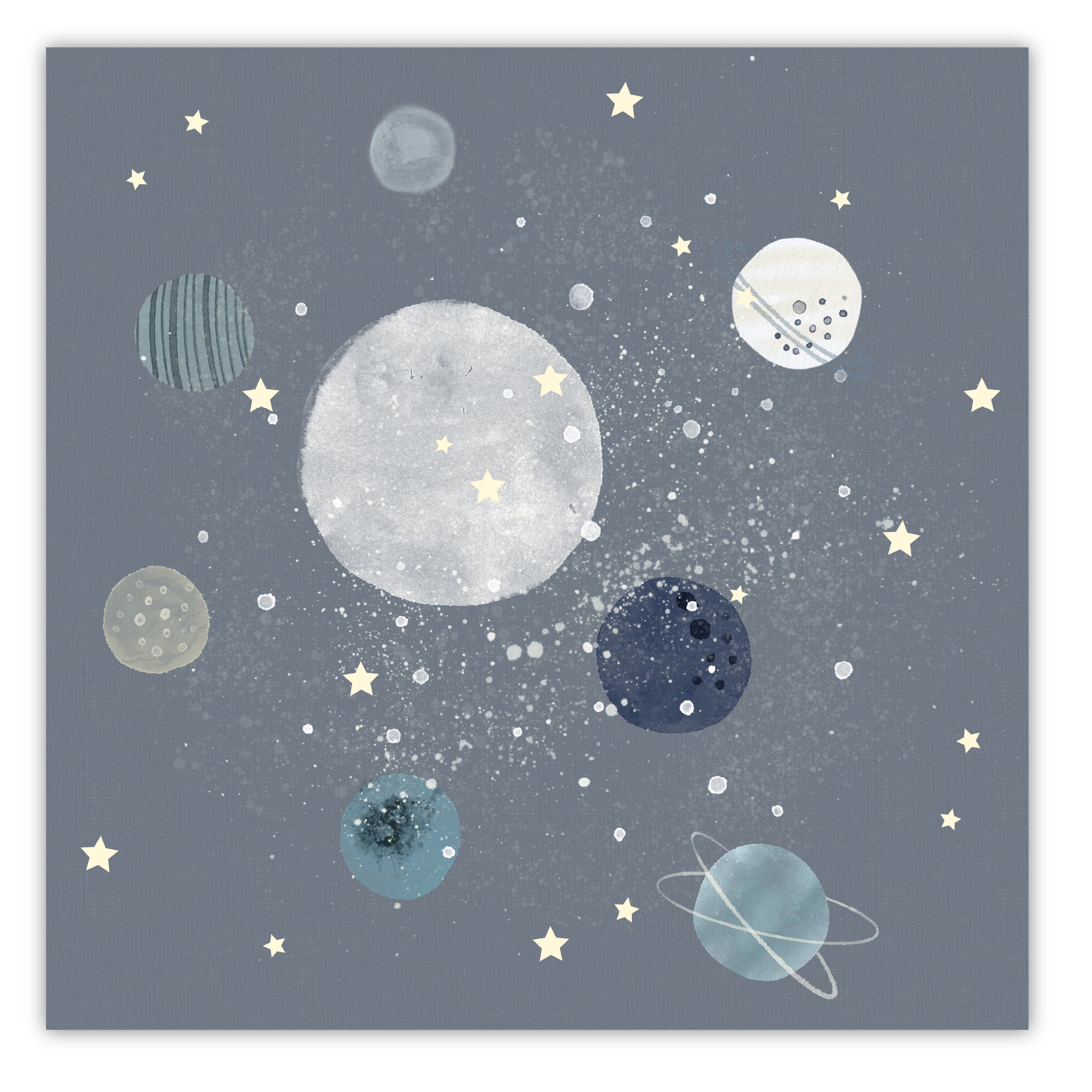 A Space Planets - Gallery-Wrapped Canvas Wall Art