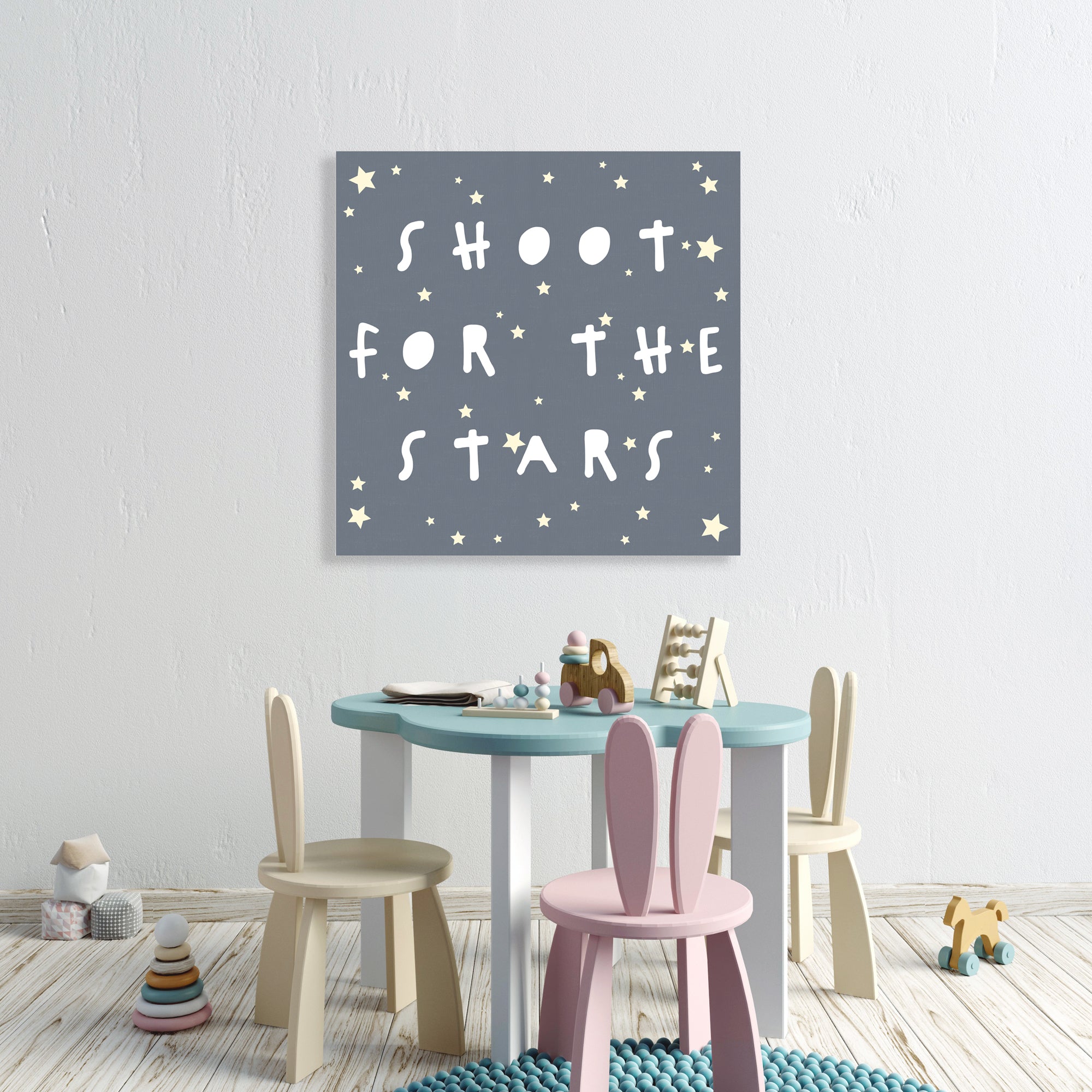 Shoot For The Stars Square - Gallery-Wrapped Canvas Wall Art