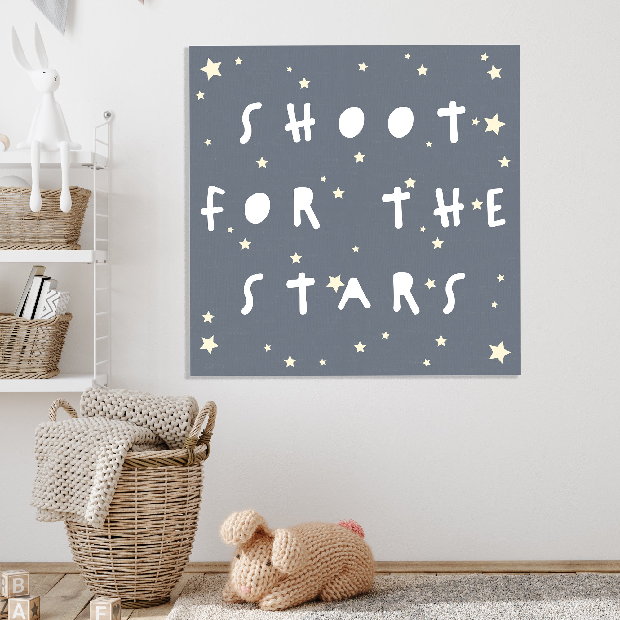 Shoot For The Stars Square - Gallery-Wrapped Canvas Wall Art