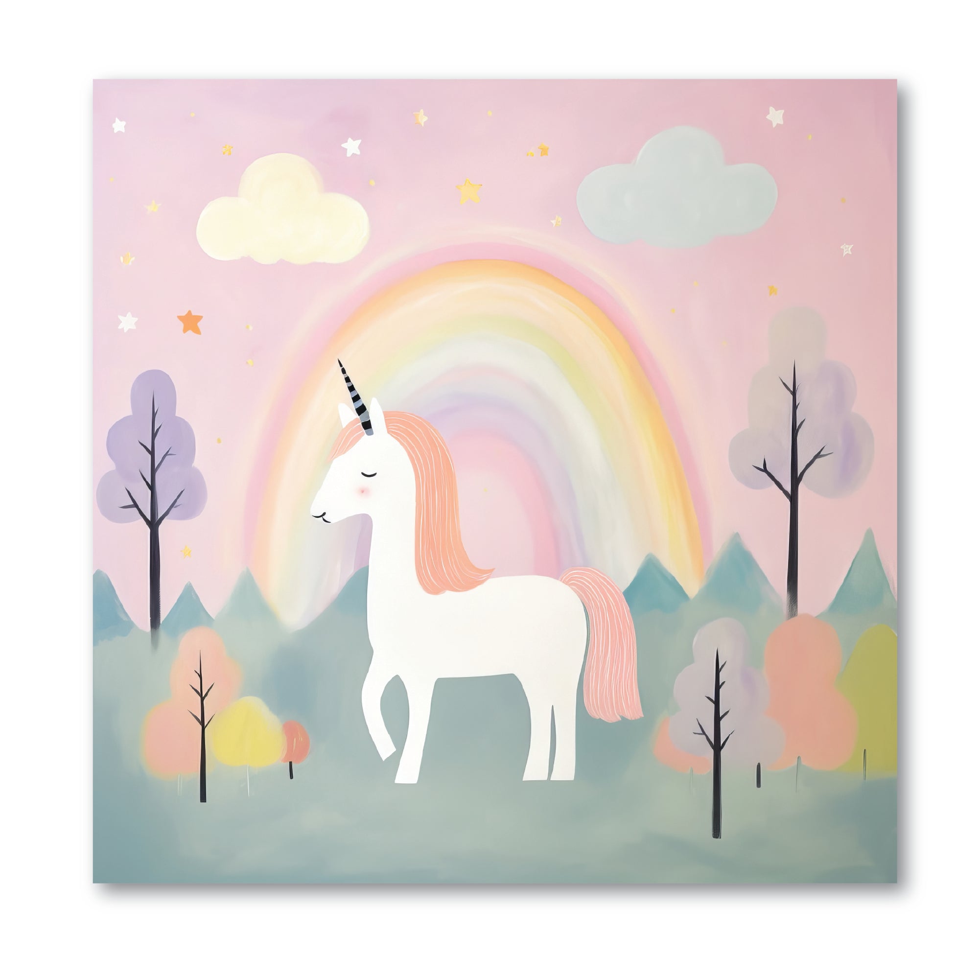 Unicorn Dreams I - Gallery-Wrapped Canvas Wall Art