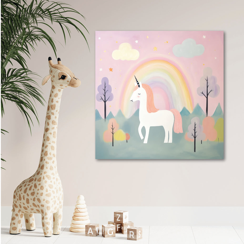 Unicorn Dreams I - Gallery-Wrapped Canvas Wall Art