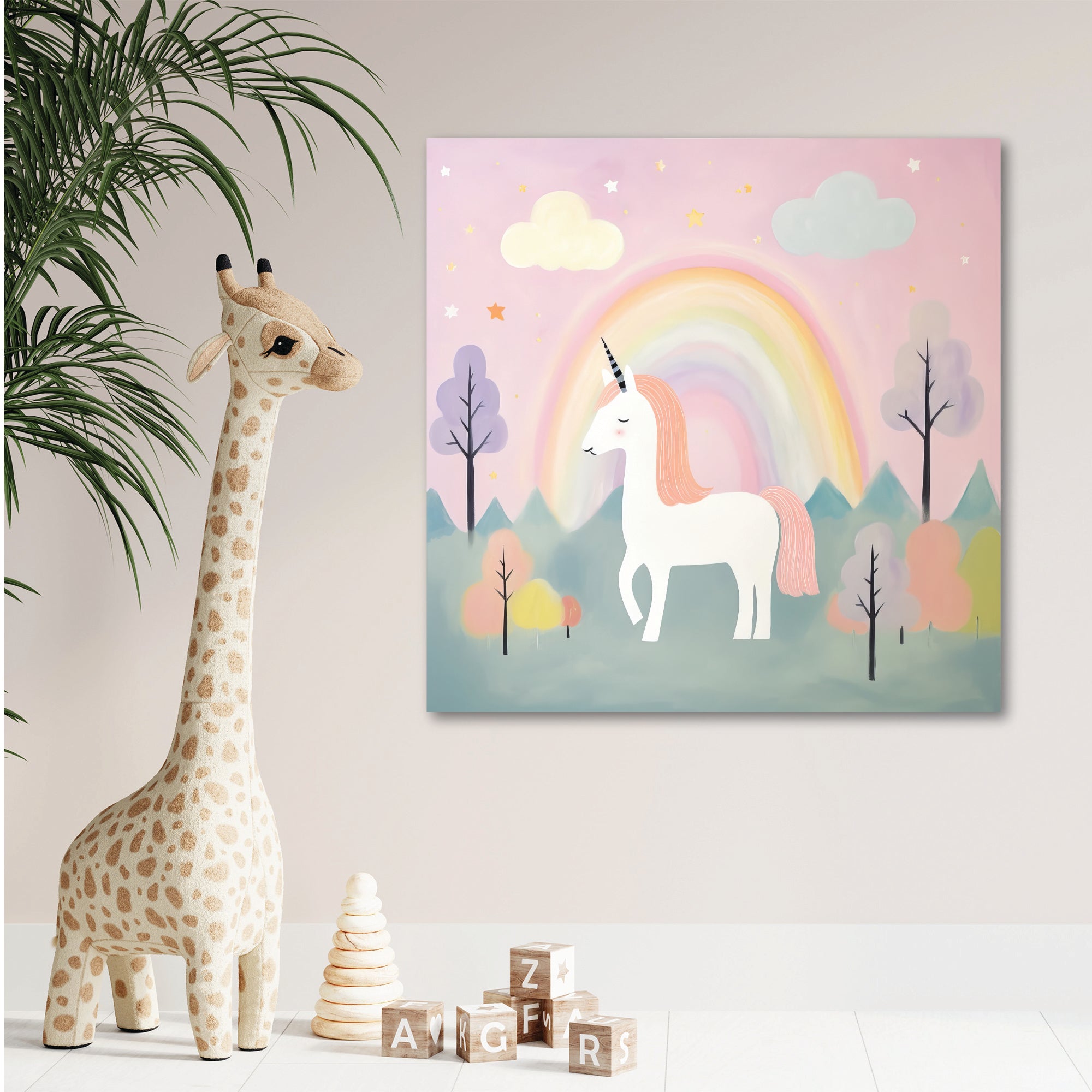 Unicorn Dreams I - Gallery-Wrapped Canvas Wall Art