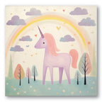 Rainbow Unicorn Dreams - Gallery-Wrapped Canvas Wall Art