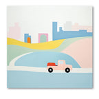 Imagination on Wheels-Pink Truck - Gallery-Wrapped Canvas Wall Art
