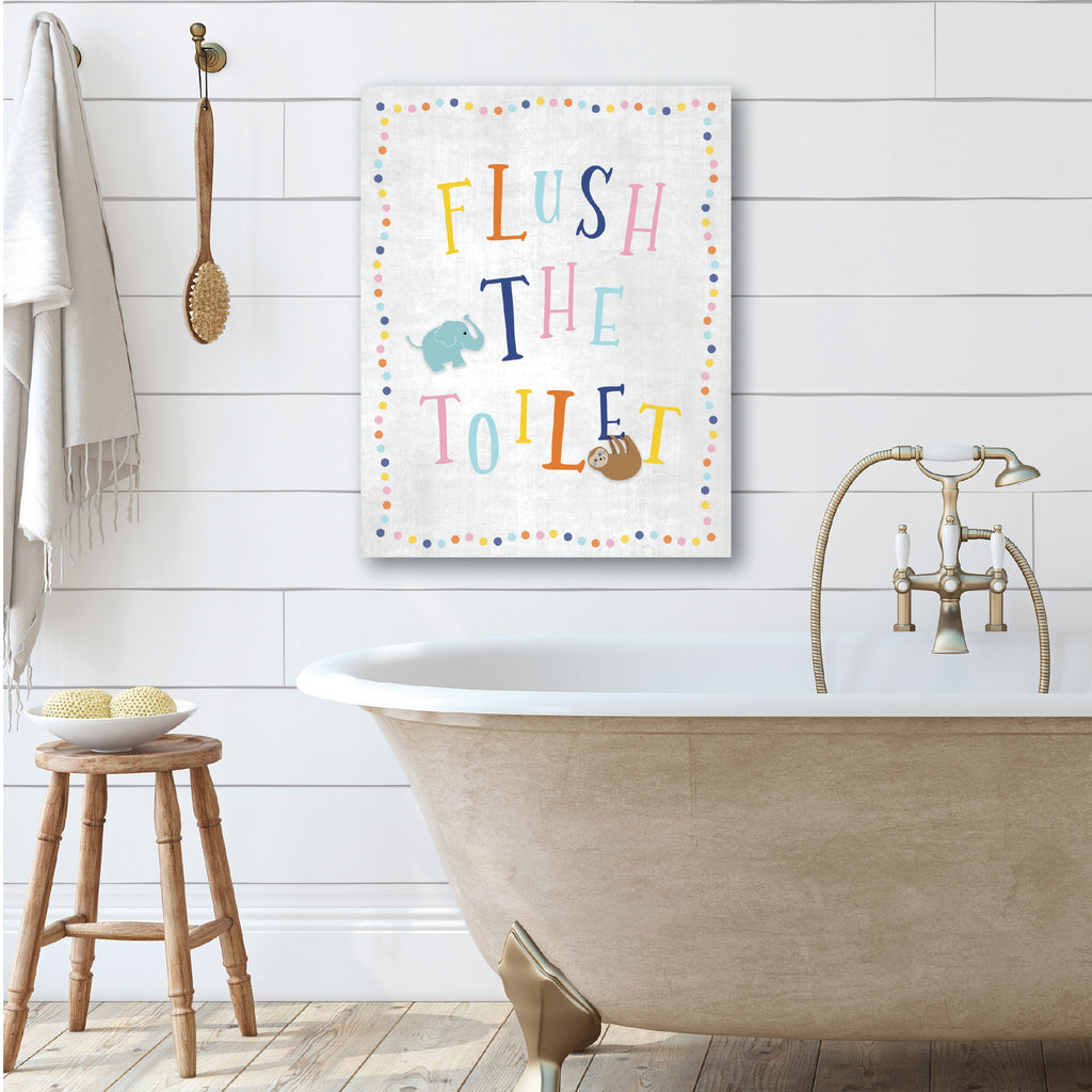 Flush the Toilet - Gallery-Wrapped Canvas Wall Art